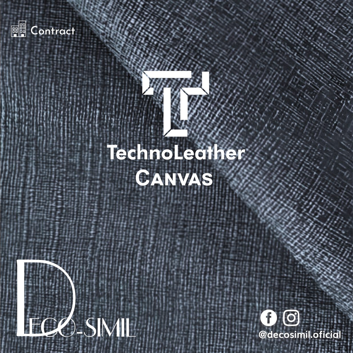 TechnoLeather Canvas — material de la línea Contract de Deco Simil